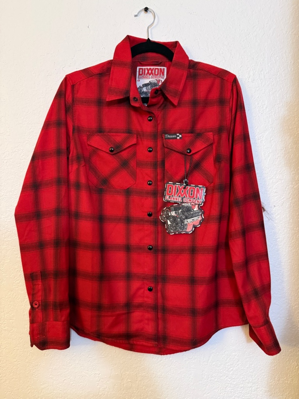 Dixxon Red And Black Plaid Button-Down Shirt “The Stroker”